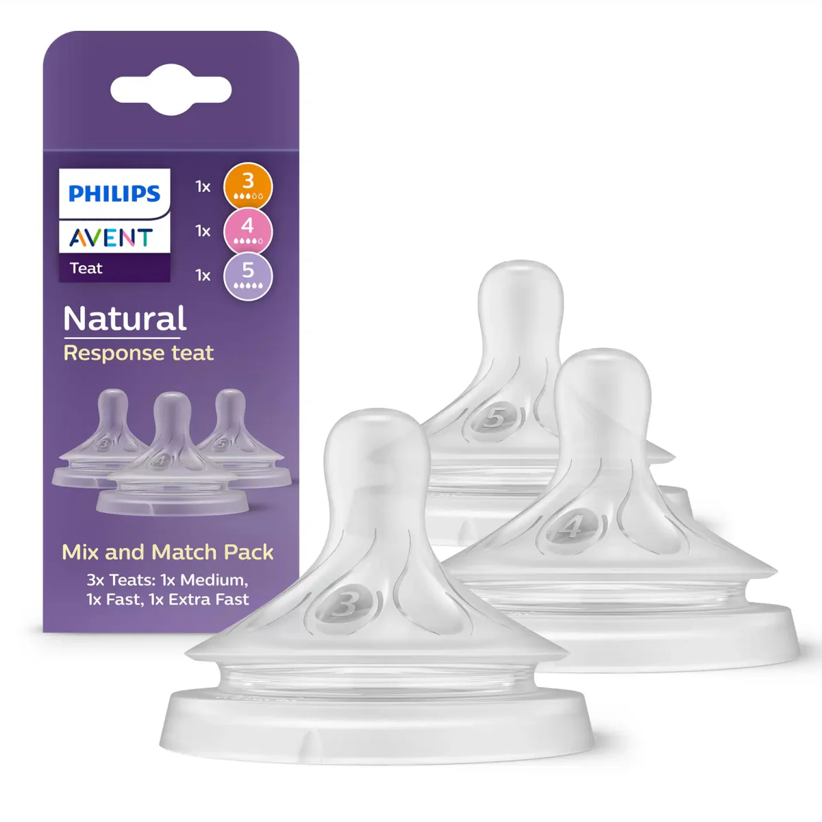 Philips Avent Flesspeen Natural 3.0 Zuigspeen - Muti Size Pack