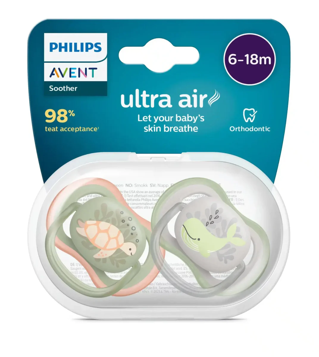 Philips Avent Fopspeen +6 Maanden Air Dieren Mix - Image 9