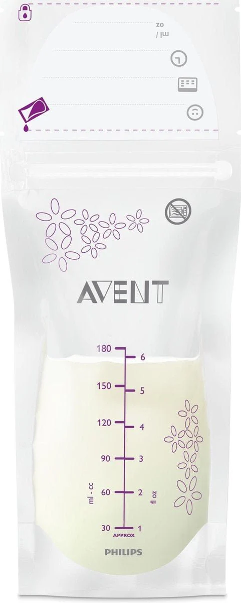 Philips Avent Moedermelk Bewaarzakjes 180ml 25st