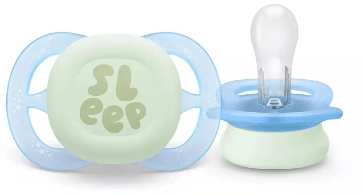 Philips Avent Speen Maat 1 Ultra Start Night Groen/Blauw 2 Stuks - Image 2