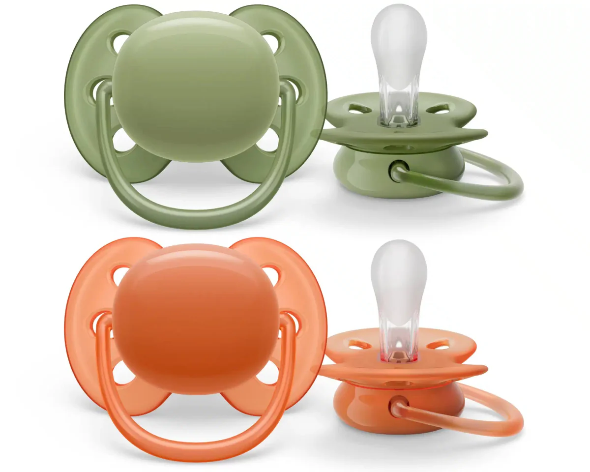 Philips Avent Speen Maat 3 Ultra Soft Kaki/Terracotta 2 Stuks