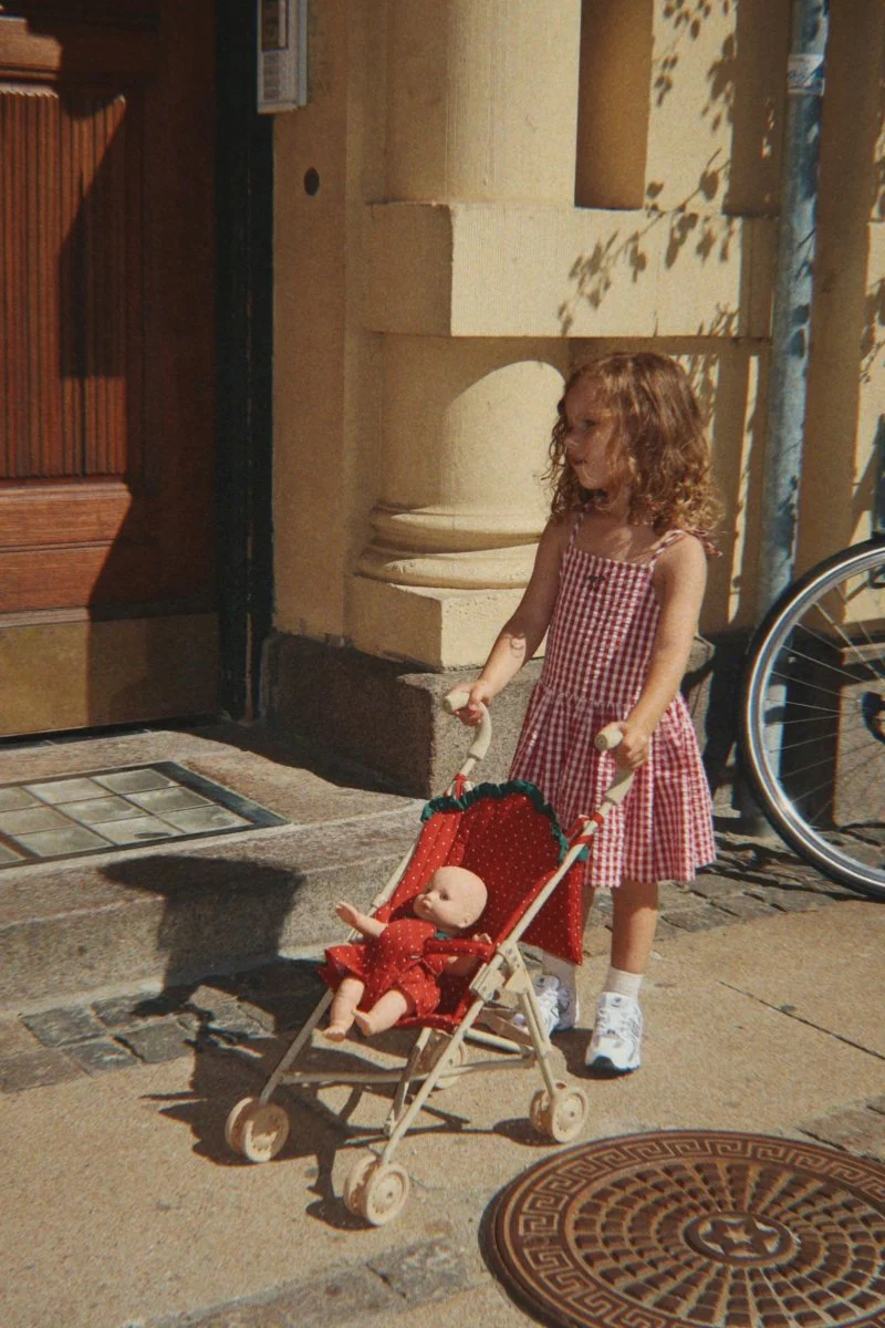 Poppenbuggy Fraise Dot - Image 3