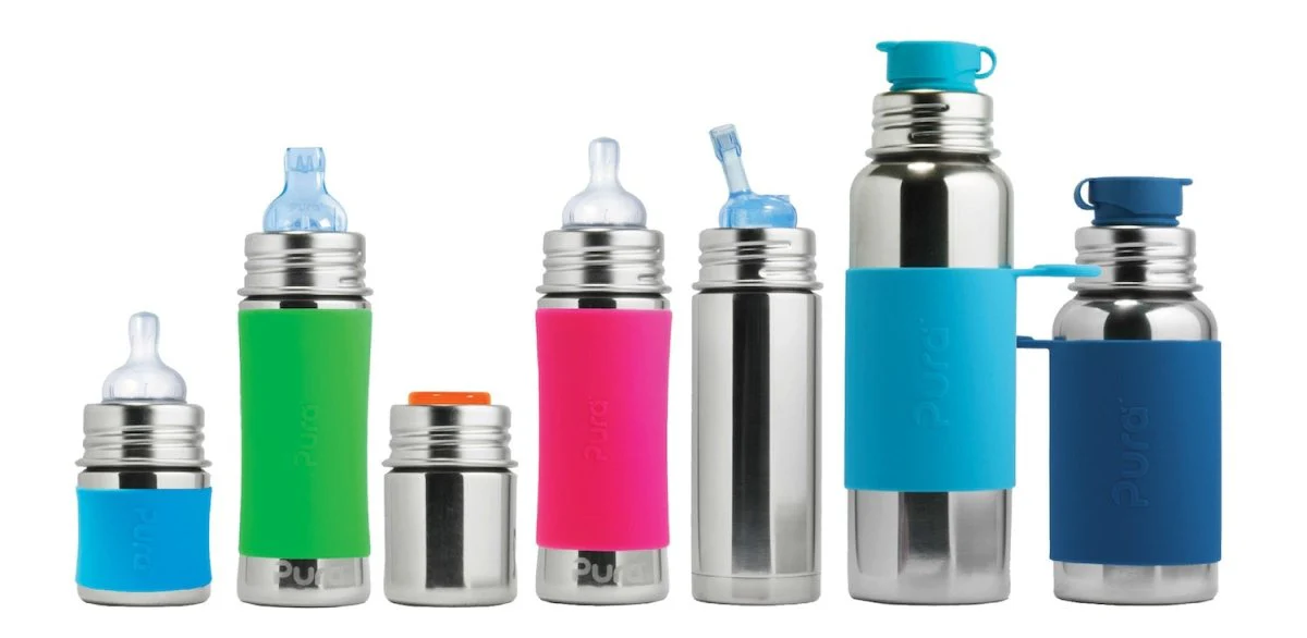Pura Babyfles Tuitspeen 325Ml Set Blauw 4 delig - Image 5