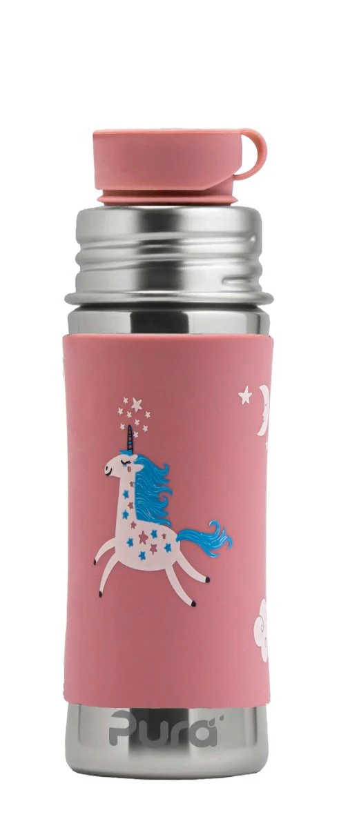 Pura Drinkfles Rose/Unicorn 325Ml Rvs