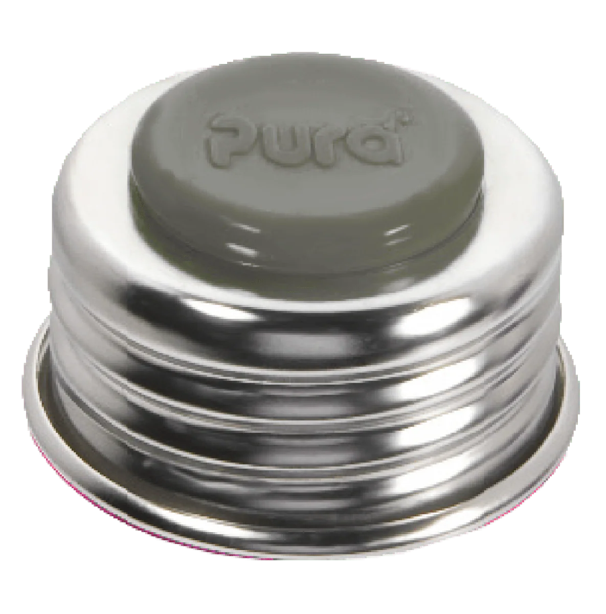 Pura Flessendop Universal Lid Schroefdop+Afsluitdisk Grijs
