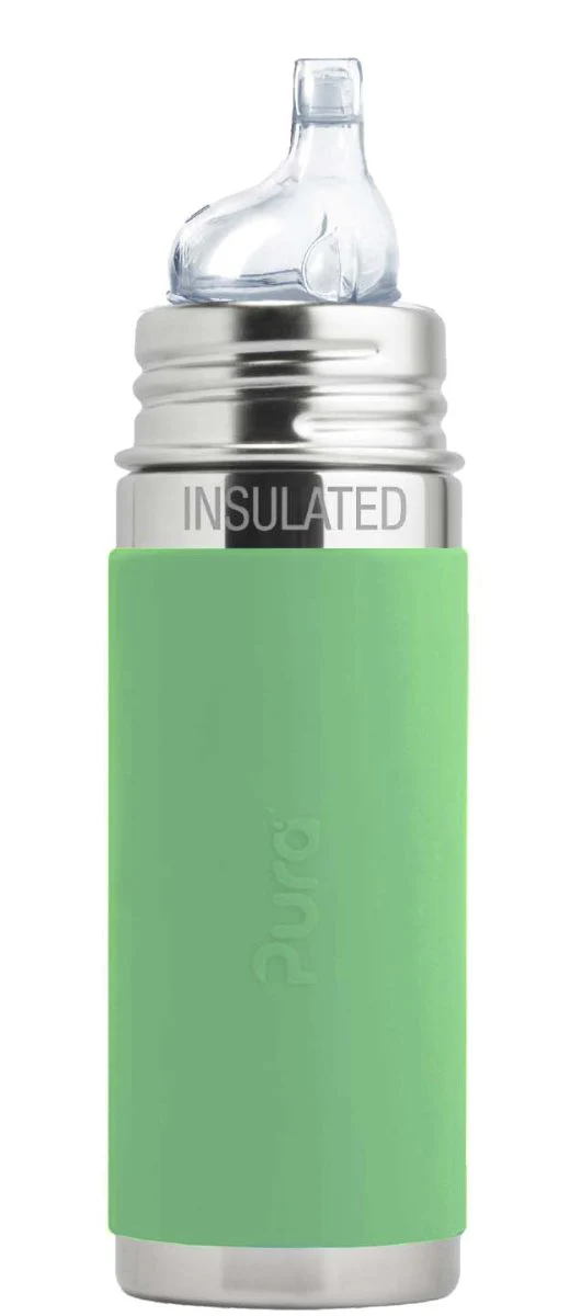 Pura Thermosfles Rvs 260 Ml Tuitspeen Moss Sleeve