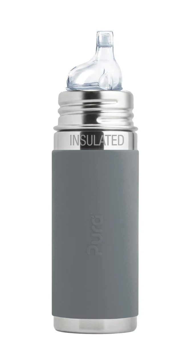 Pura Thermosfles Tuitspeen Rvs 260Ml Set Grijs 4 delig