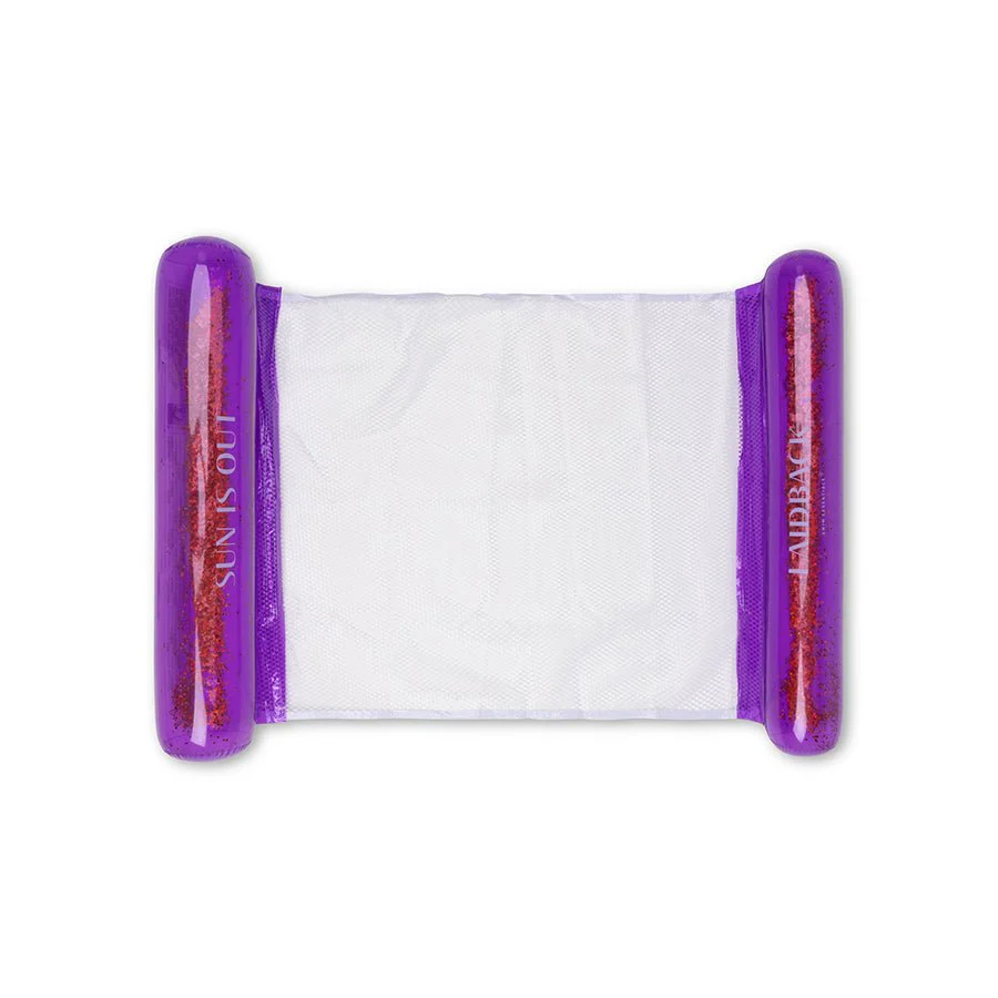 Pure Tones Purple Opblaasbare Waterhangmat