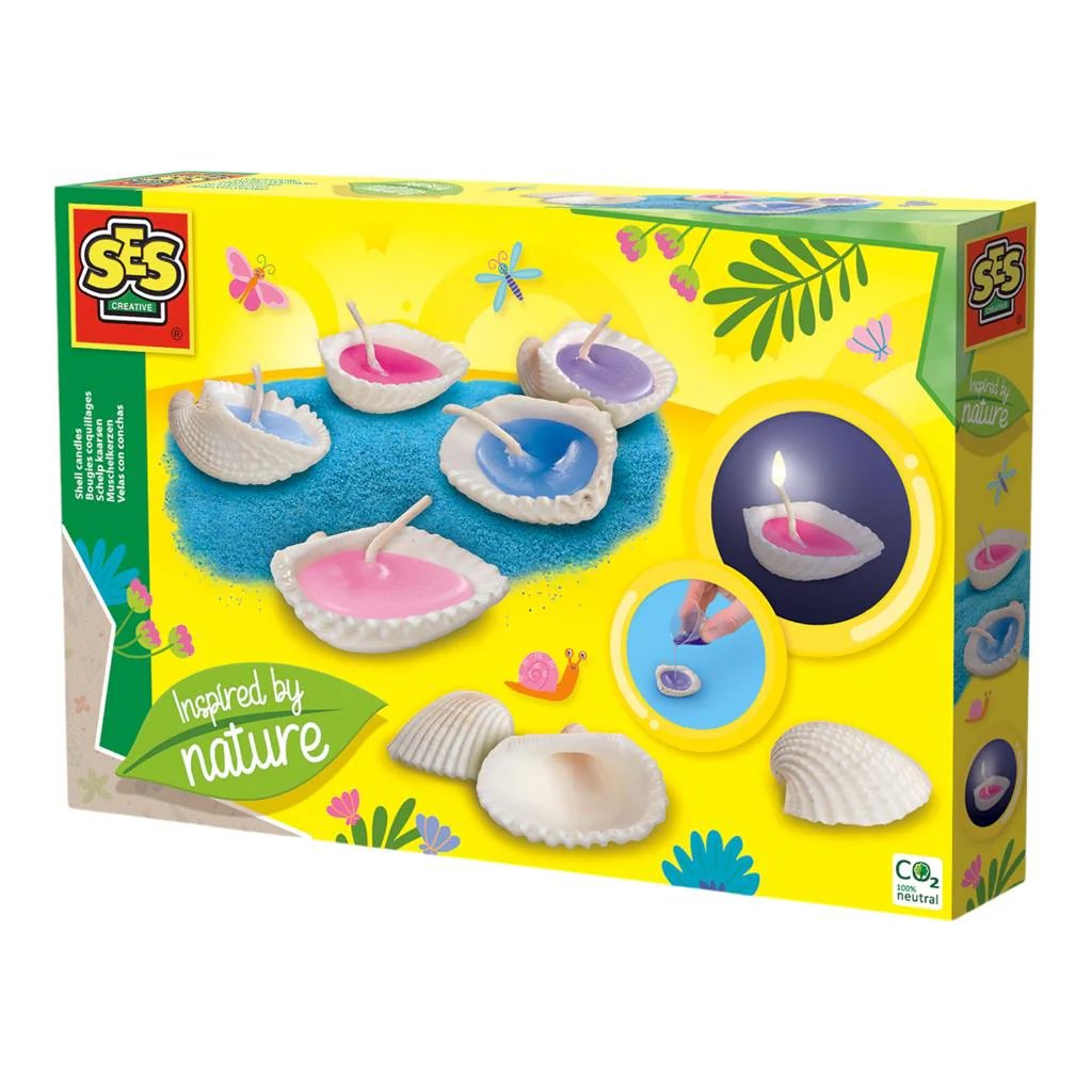 SES Creative Knutselpakket Schelp Kaarsen