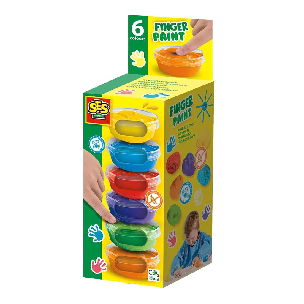 SES Creative Knutselpakket Vingerverf 6X45Ml