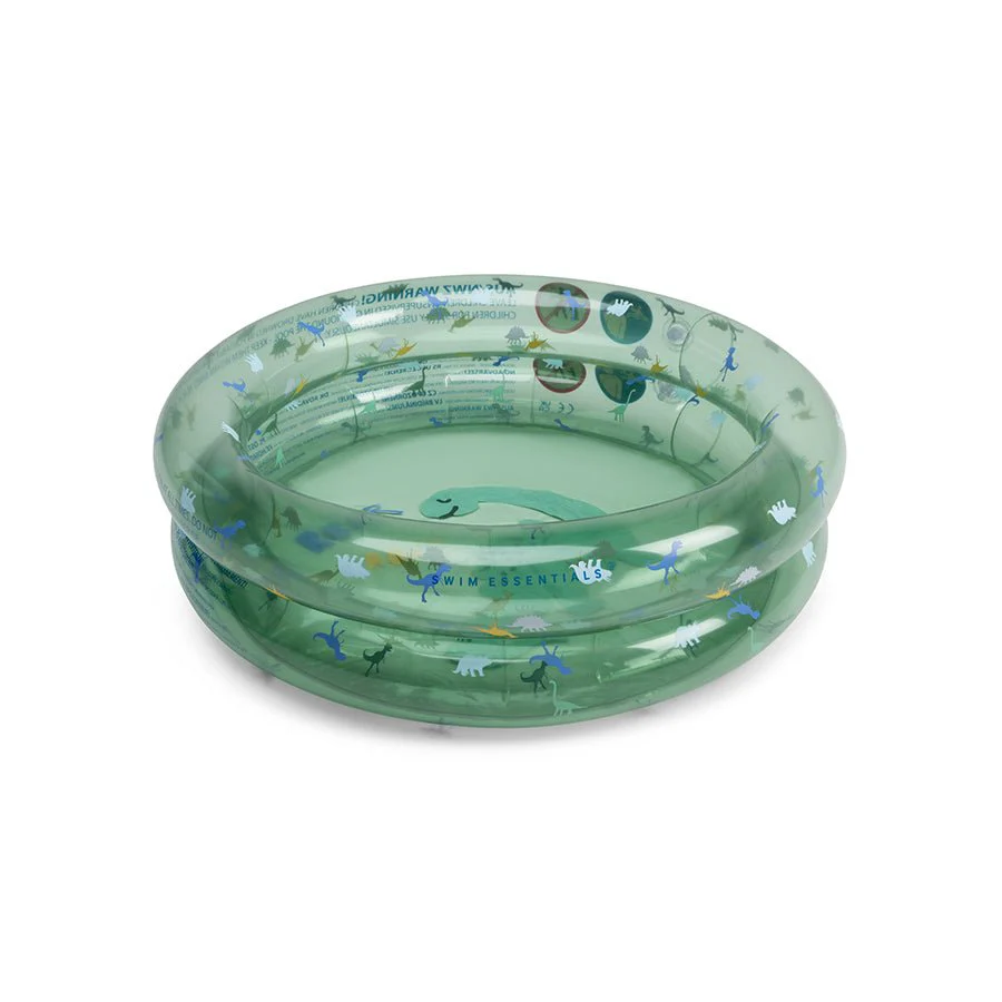 Swim Essentials Baby Zwembad Blauw/Groen Dino – Ø 60 cm