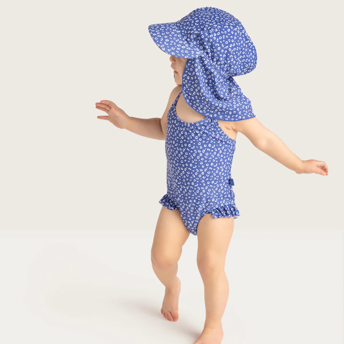 Swim Essentials Badpak Kind Blue Leopard - Image 4