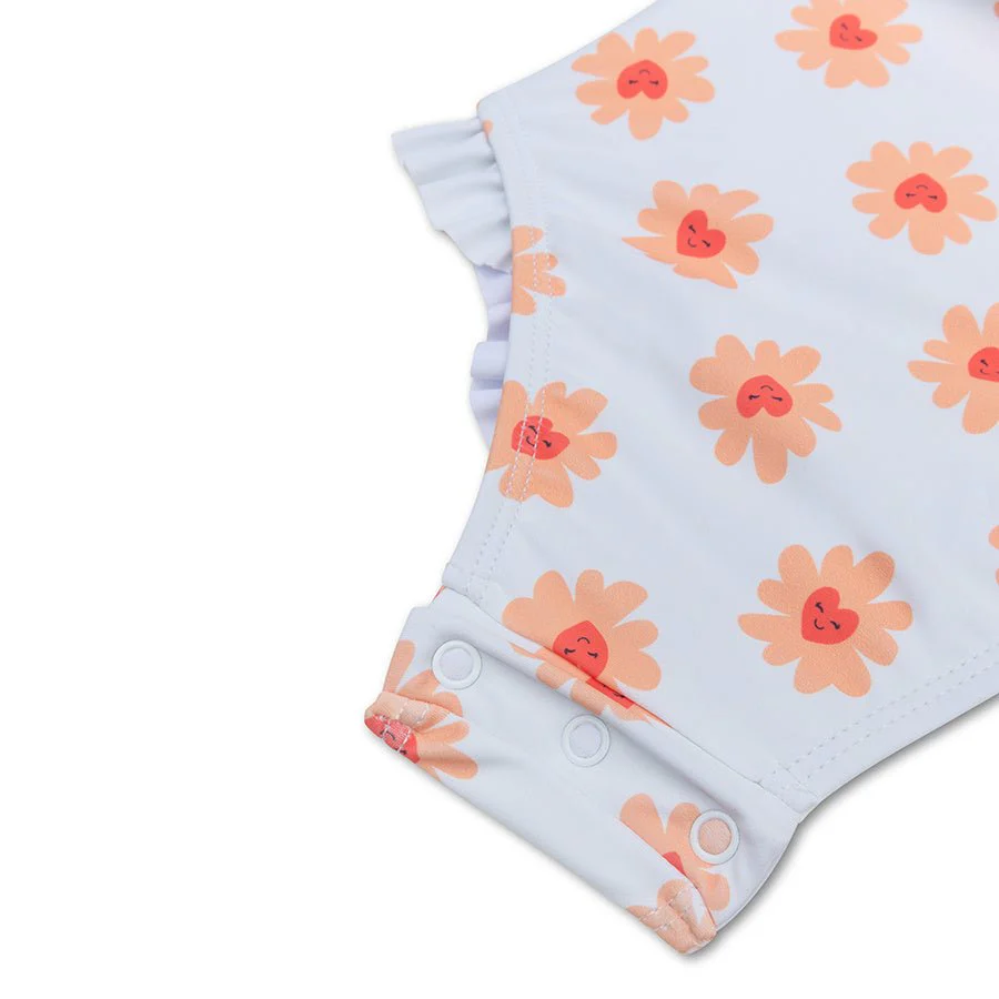 Swim Essentials Badpak Kind Flower Hearts Lange Mouwen - Image 3