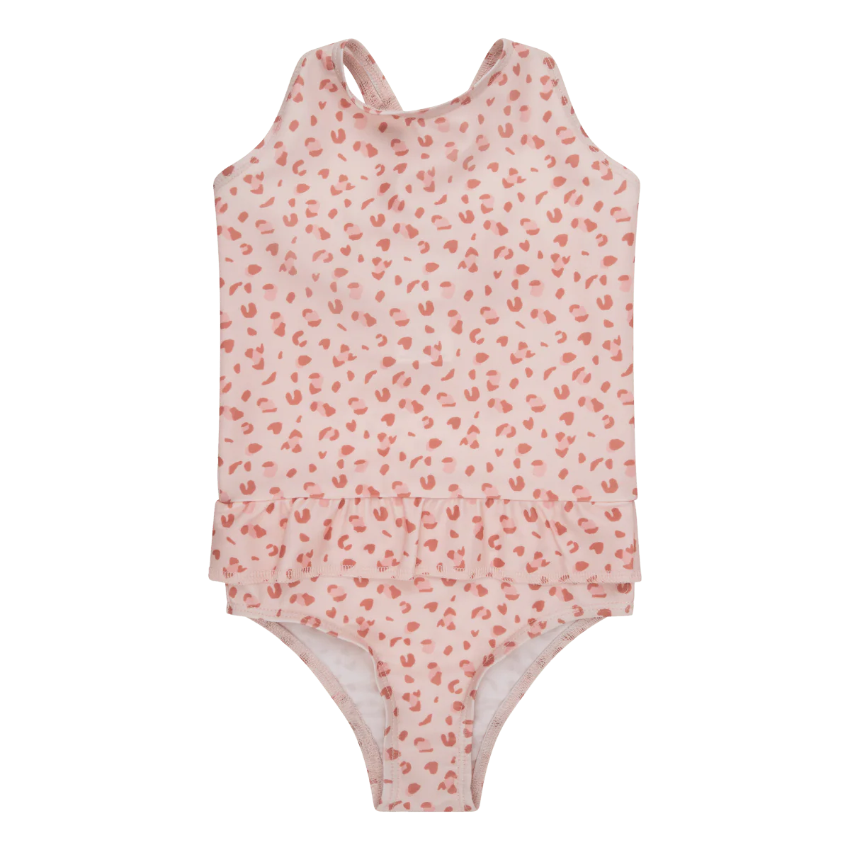 Swim Essentials Badpak Kind Panterprint Old Pink