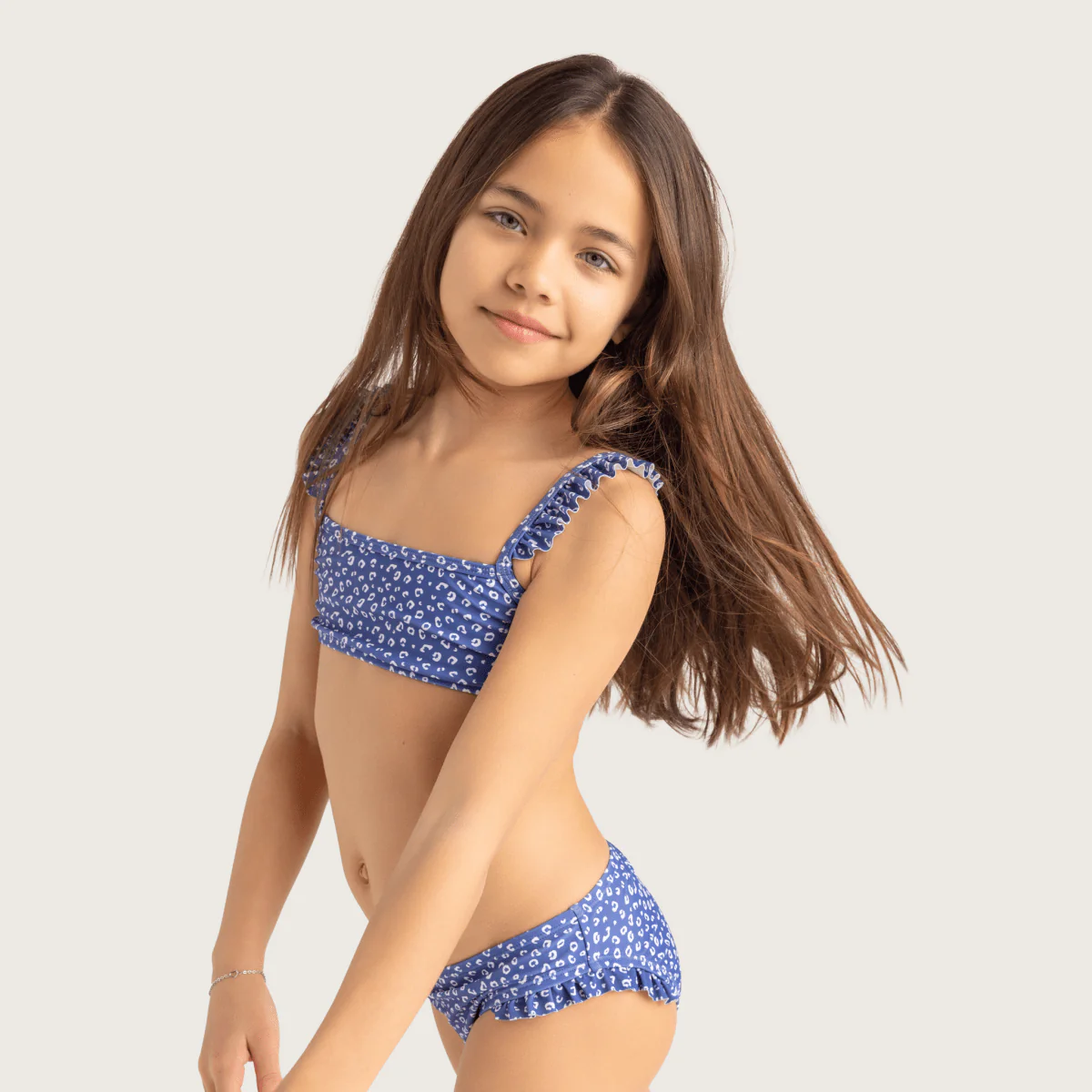 Swim Essentials Bikini Kind Blue Leopard - Image 9