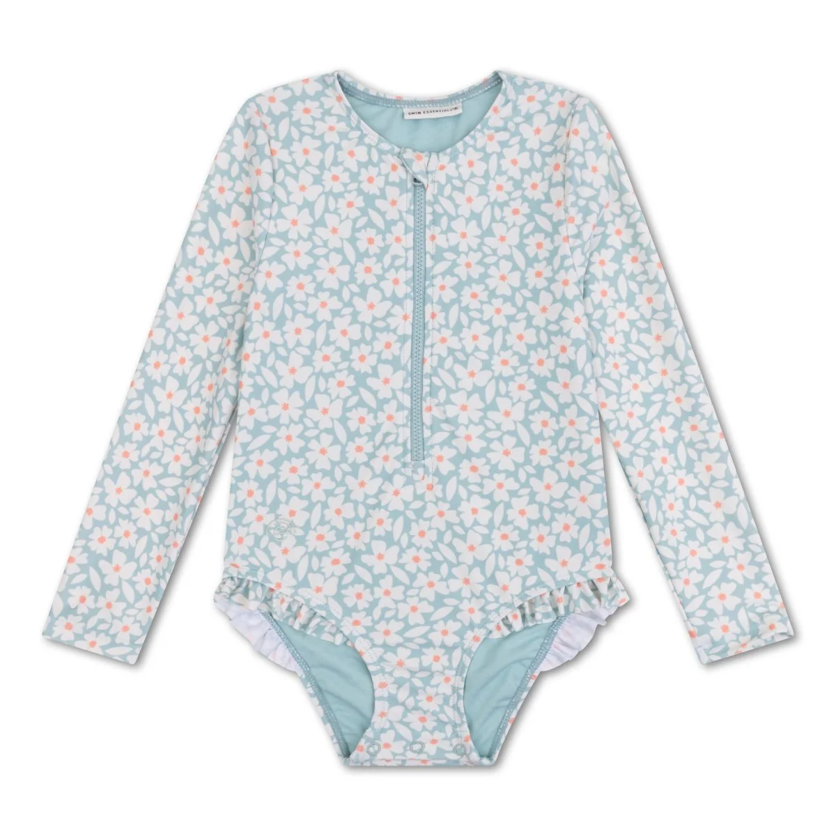 Swim Essentials Uv Zwempak Florish Green Rashguard Ruffle