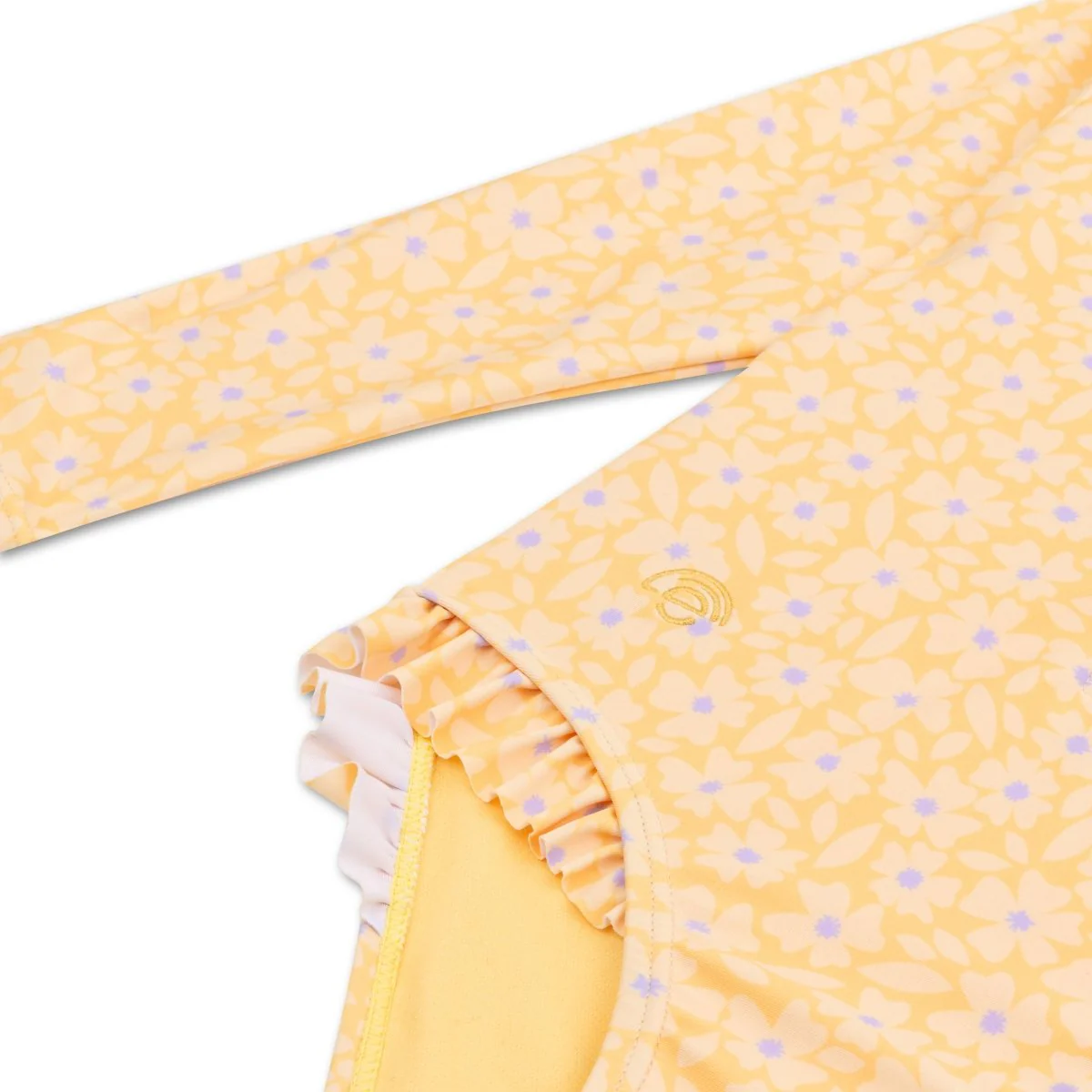 Swim Essentials Uv Zwempak Florish Yellow Rashguard Ruffle - Image 4