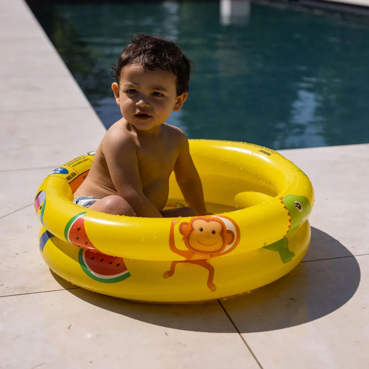 Swim Essentials Zwembad Baby Safari Geel 63Cm - Image 2