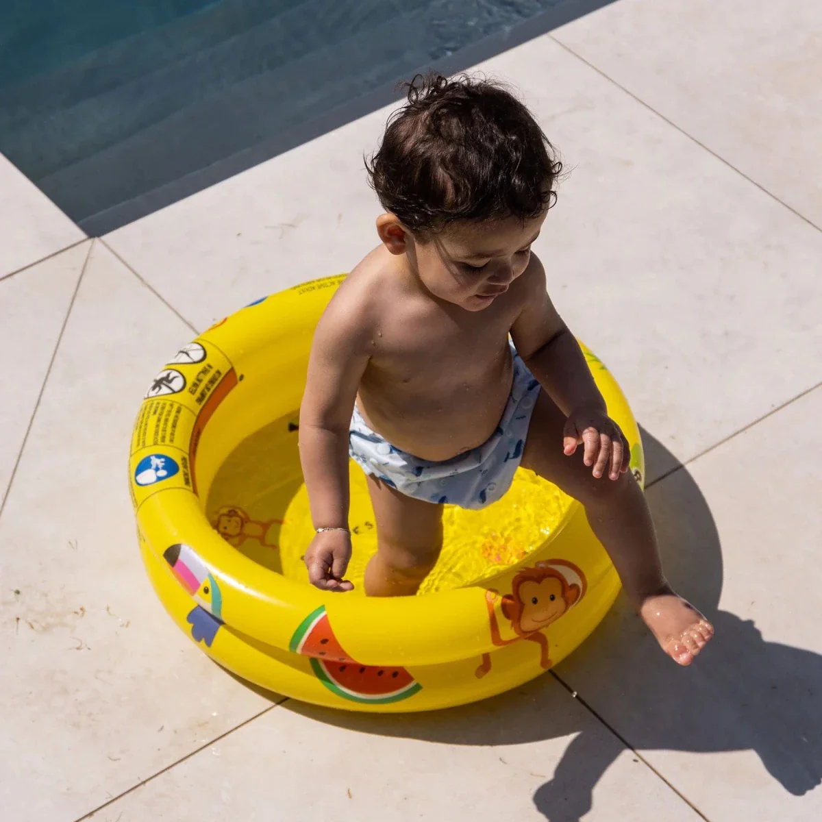 Swim Essentials Zwembad Baby Safari Geel 63Cm - Image 3