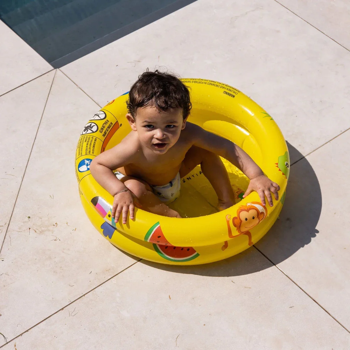 Swim Essentials Zwembad Baby Safari Geel 63Cm - Image 4