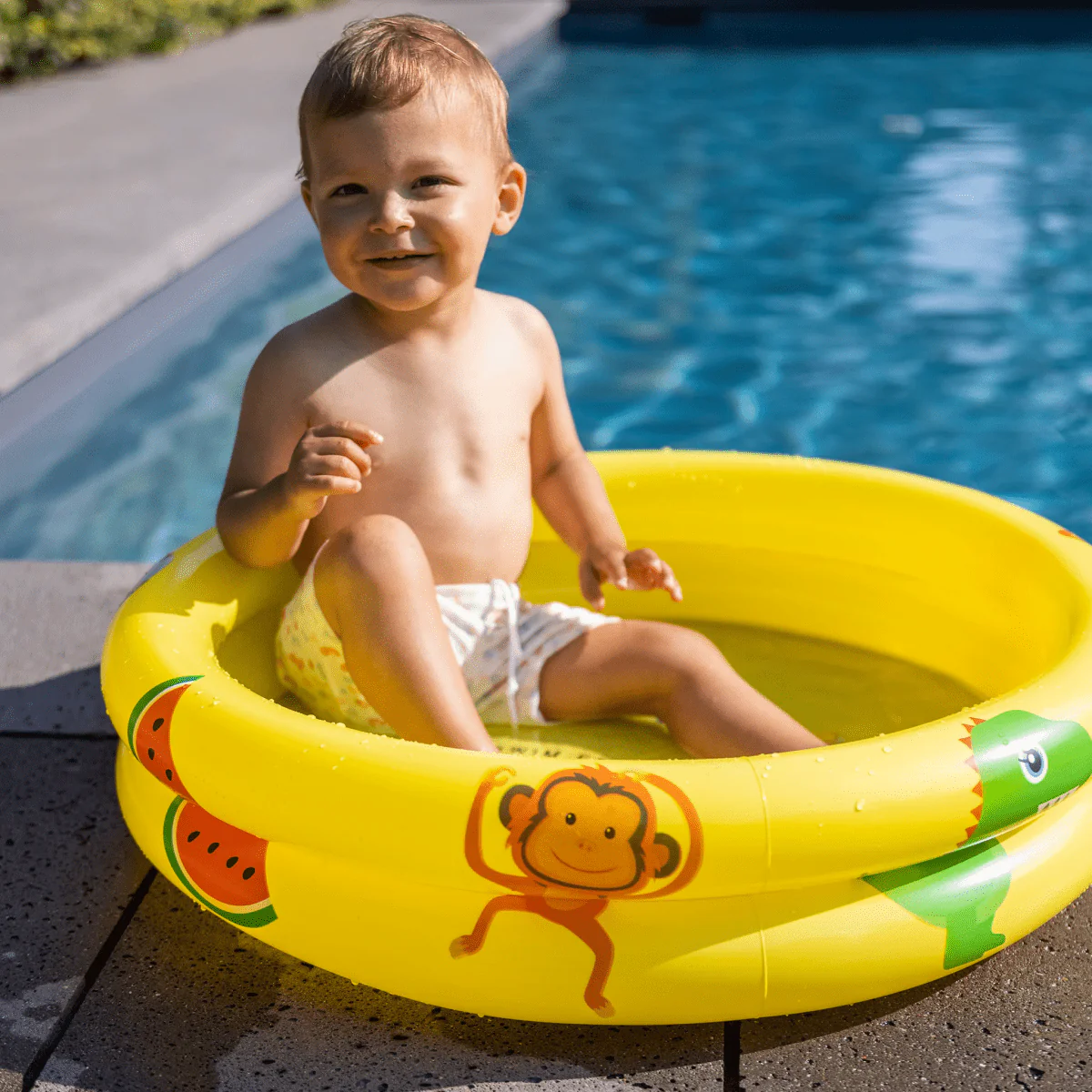 Swim Essentials Zwembad Baby Safari Geel 63Cm - Image 5