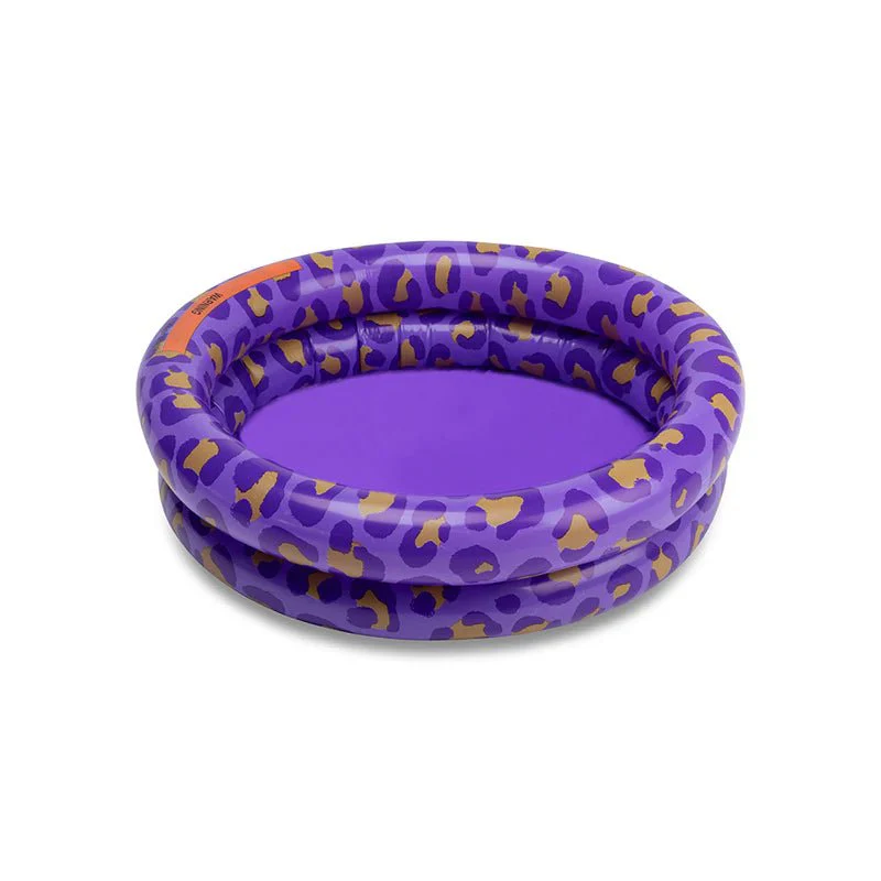 Swim Essentials Zwembad Baby Luipaardprint Paars 2 Rings 60Cm