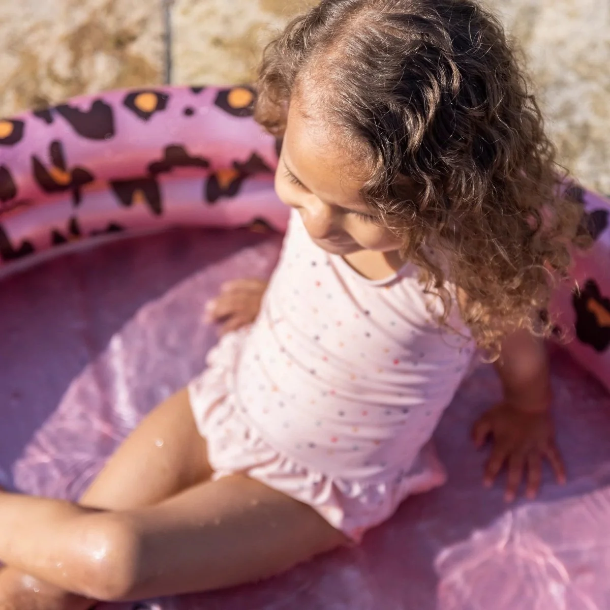 Swim Essentials Zwembad Kind Panterprint Rose Goud 1M - Image 3