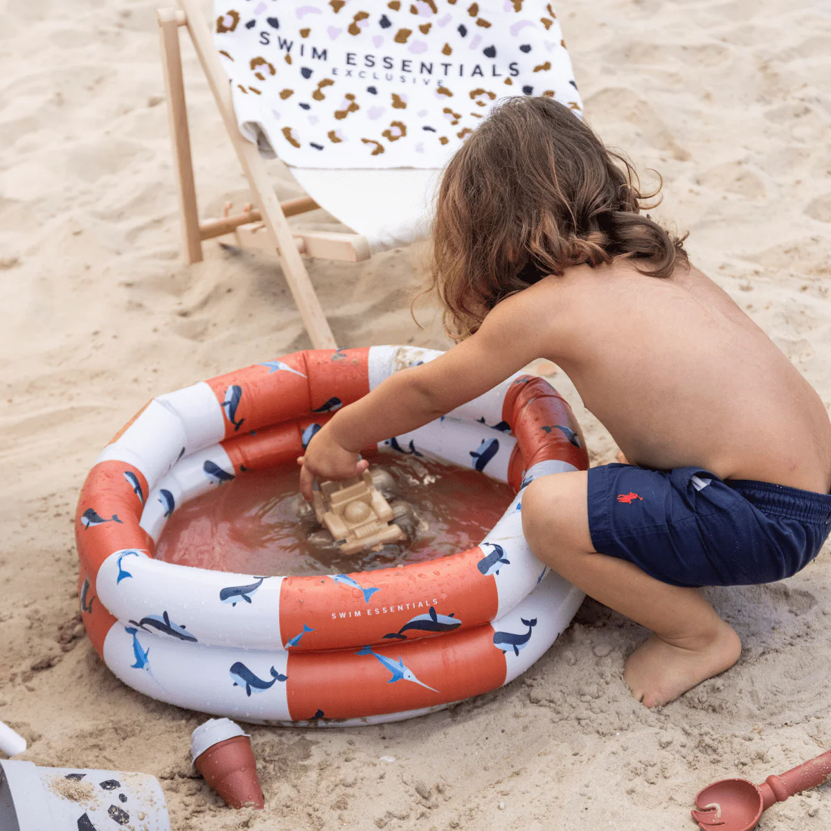Swim Essentials Zwembad Kind Walvis Rood Wit 60Cm - Image 5