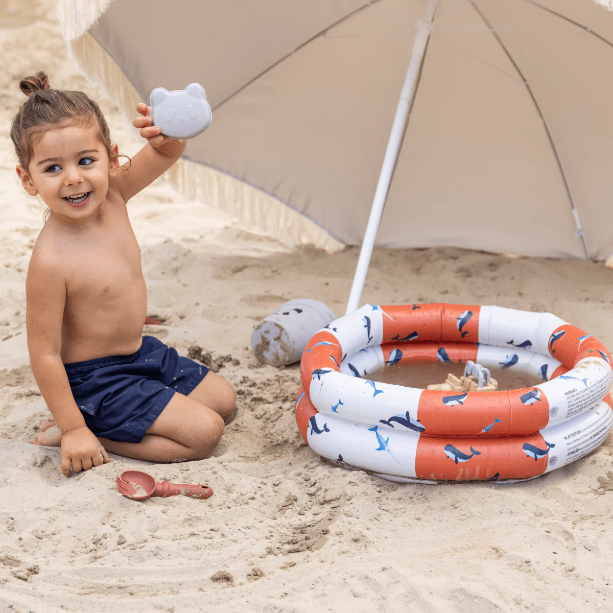 Swim Essentials Zwembad Kind Walvis Rood Wit 60Cm - Image 7