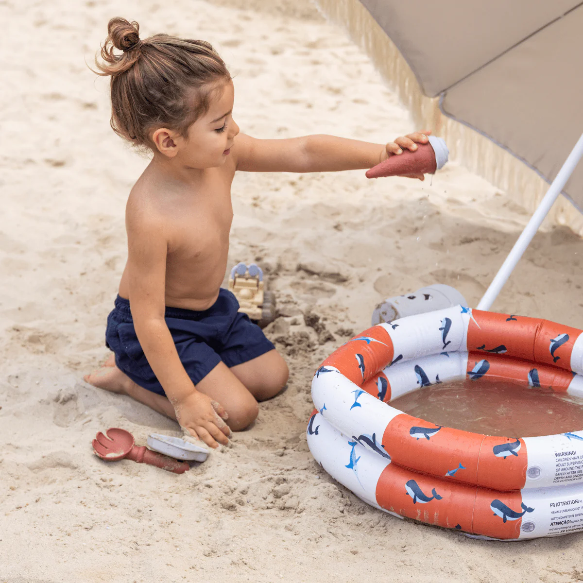 Swim Essentials Zwembad Kind Walvis Rood Wit 60Cm - Image 8