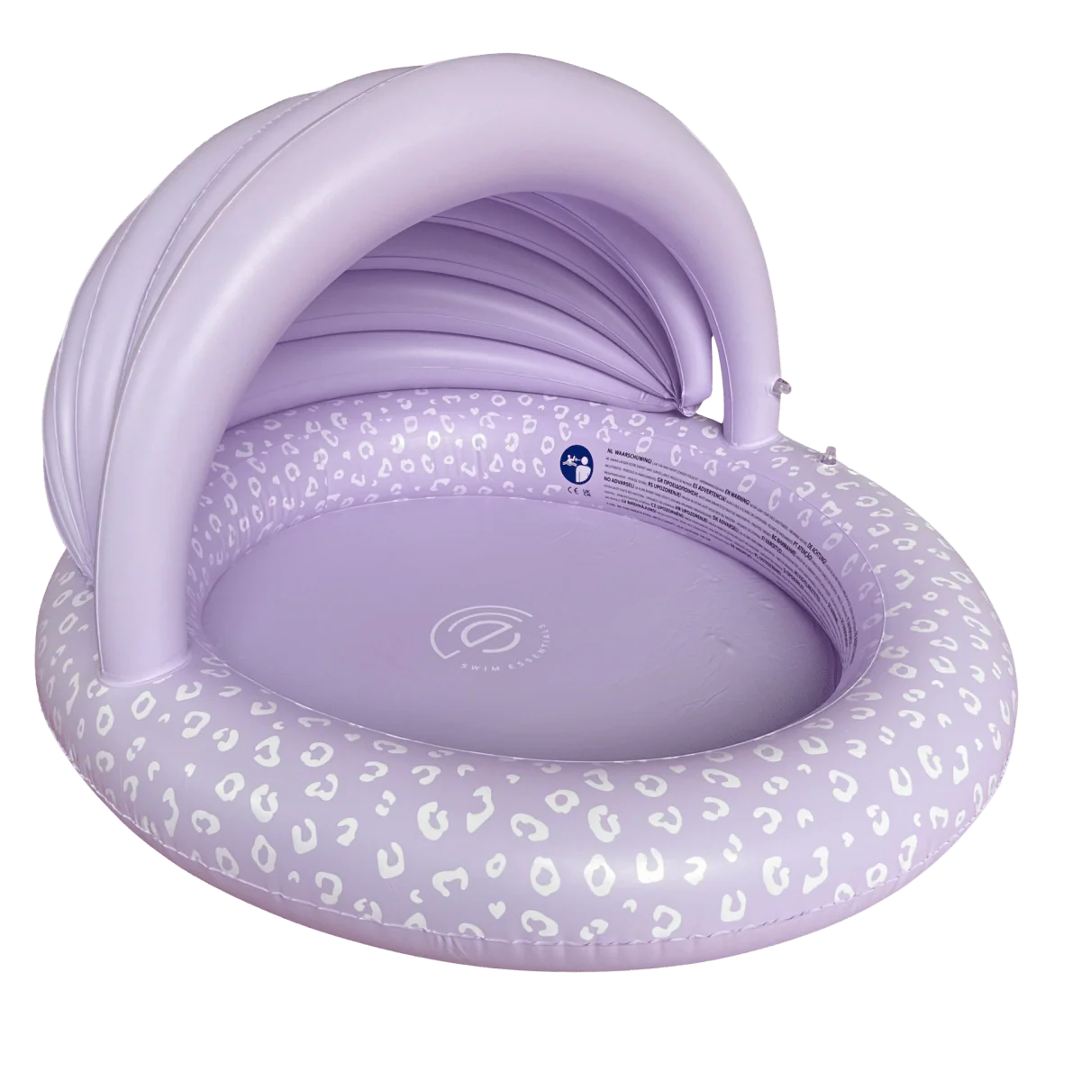 Swim Essentials Zwembad Lila Leopard 100 Dia met Zonneklep - Image 3