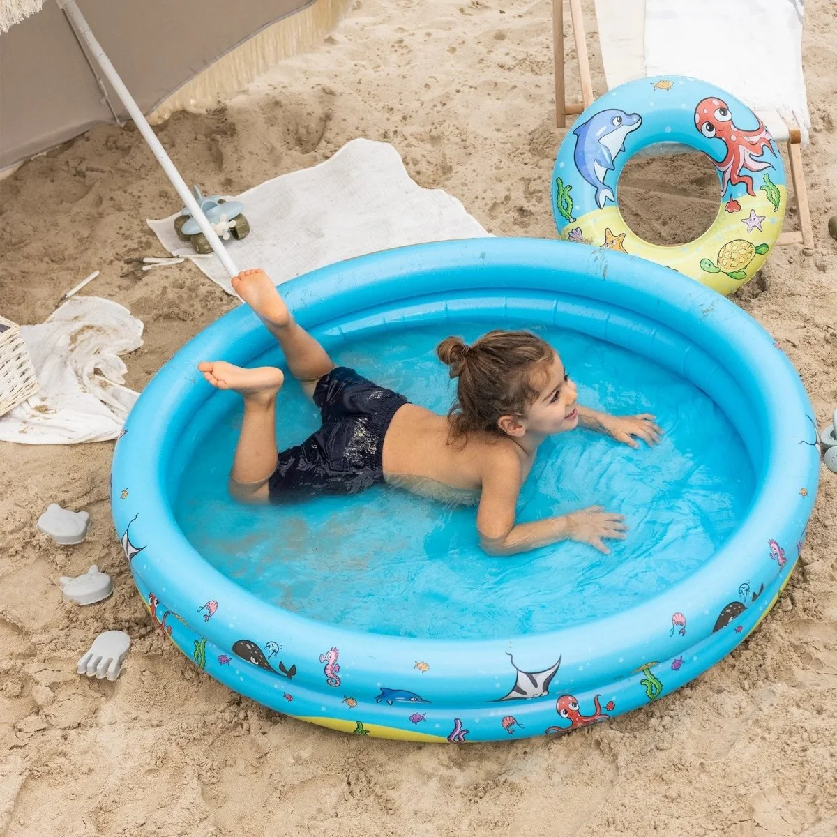 Swim Essentials Zwembad Set Met Strandbal En Zwemband 3 Delig - Image 3