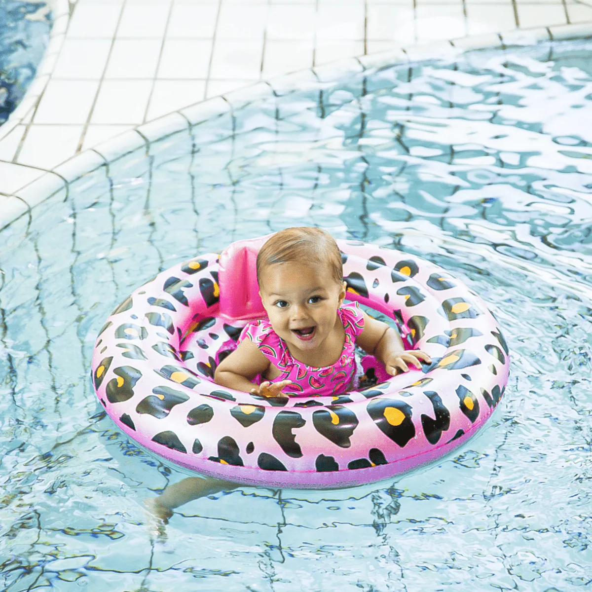 Swim Essentials Zwemband Baby Panterprint Rose Goud 69Cm - Image 6