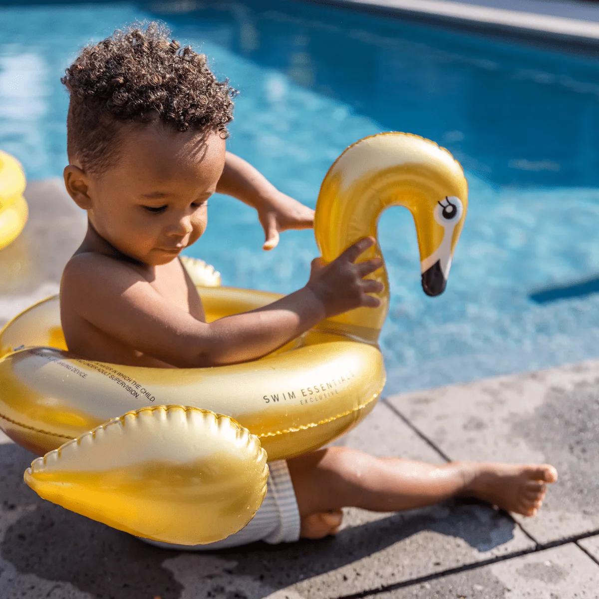 Swim Essentials Zwemband Kind Zwaan Goud 43Cm - Image 3