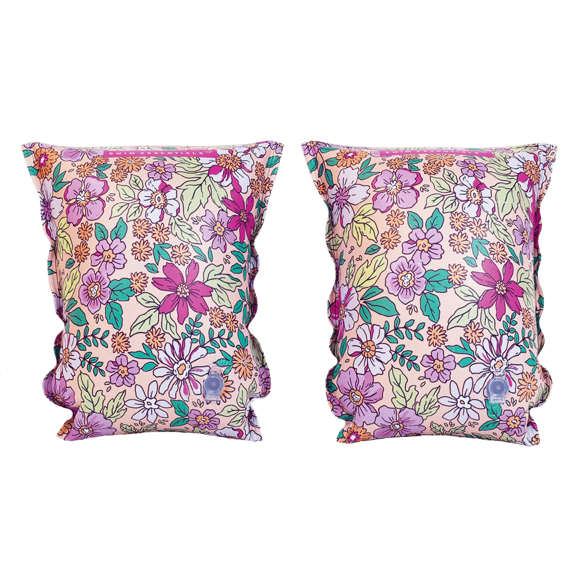 Swim Essentials Zwembandjes Bloemen Roze 0-2 Jaar