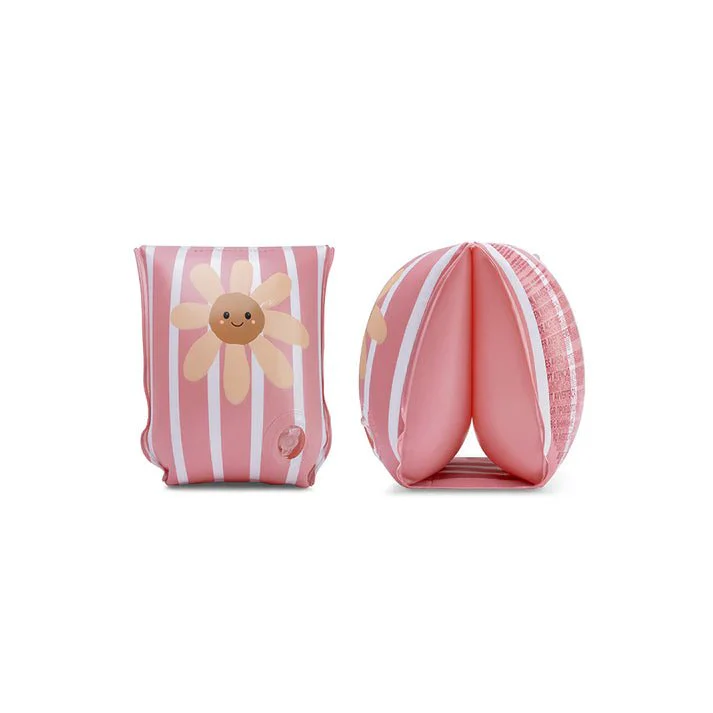 Swim Essentials Zwembandjes – Daisy Flower Red and White - Image 3