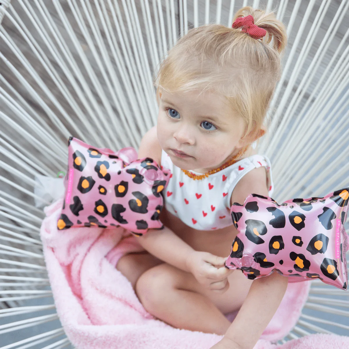 Swim Essentials Zwembandjes Panterprint 0-2 Jaar Roze - Image 5