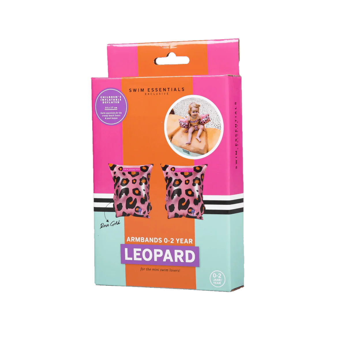 Swim Essentials Zwembandjes Panterprint 0-2 Jaar Roze - Image 8