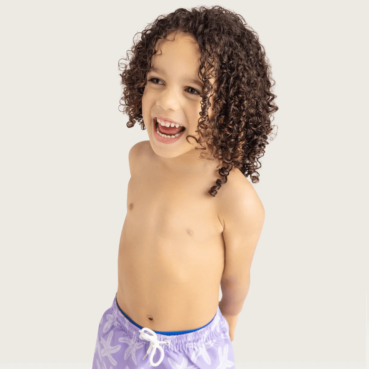 Swim Essentials Zwembroek Kind Lila Sea Stars Shorts - Image 5