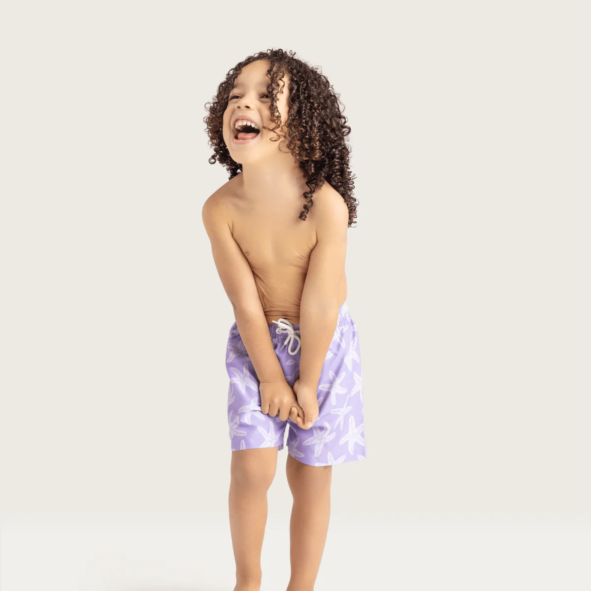 Swim Essentials Zwembroek Kind Lila Sea Stars Shorts - Image 6
