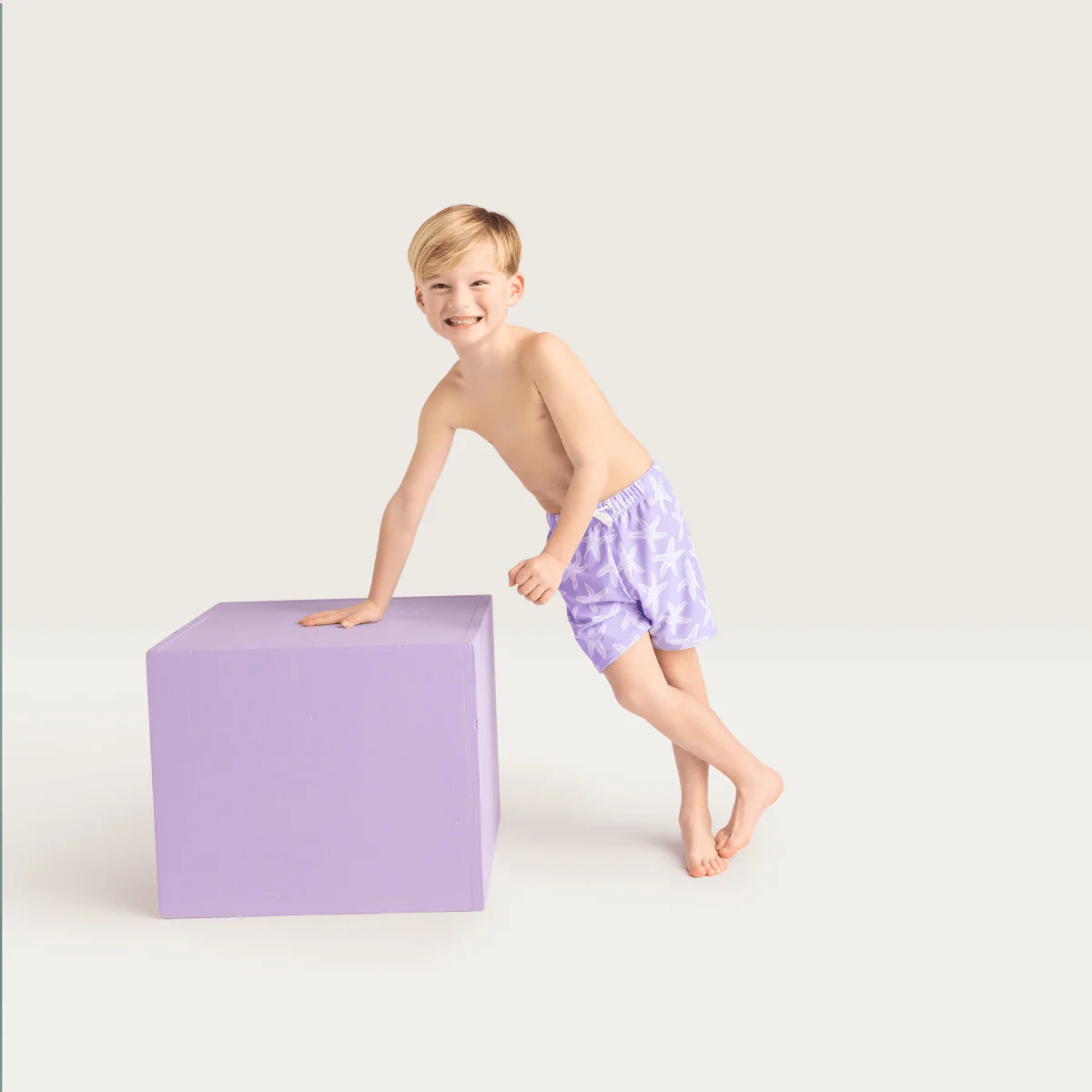 Swim Essentials Zwembroek Kind Lila Sea Stars Shorts - Image 7
