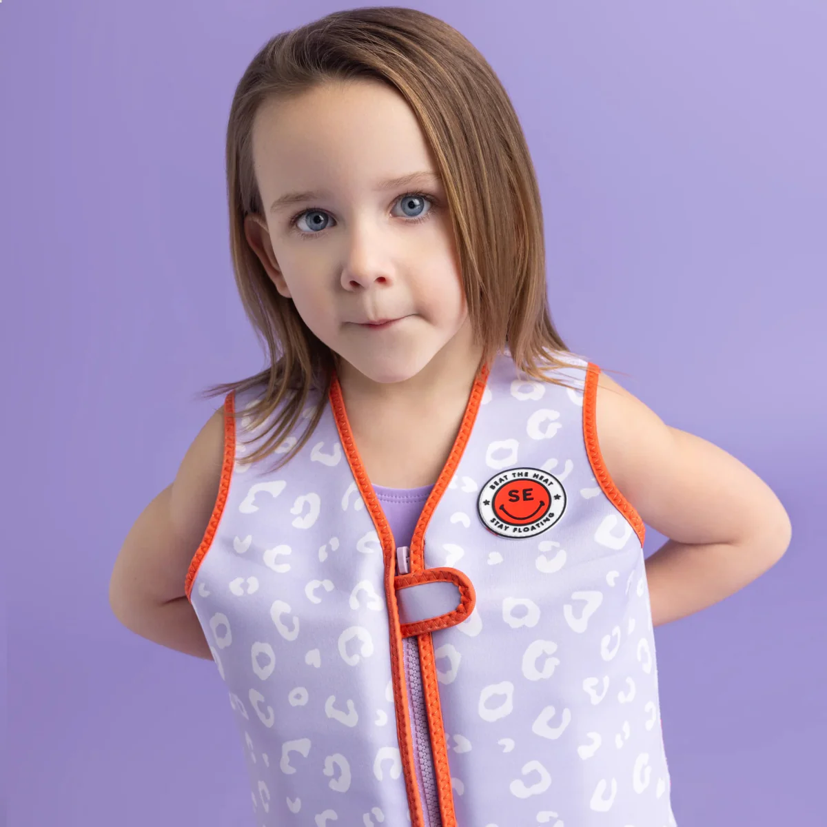Swim Essentials Zwemvest Lila Leopard 3-6 Years - Image 3