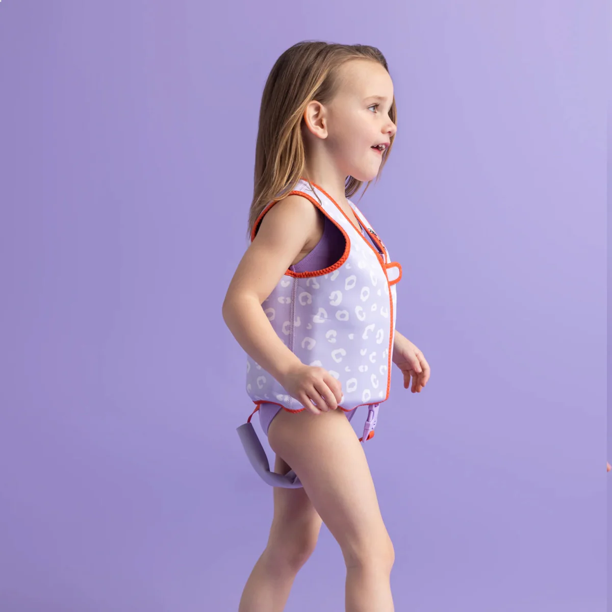 Swim Essentials Zwemvest Lila Leopard 3-6 Years - Image 4