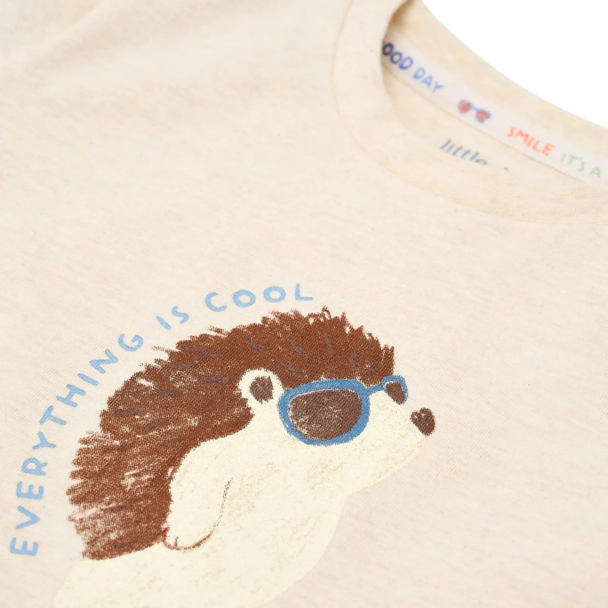 T-shirt korte mouw Biscuit melange - Image 3