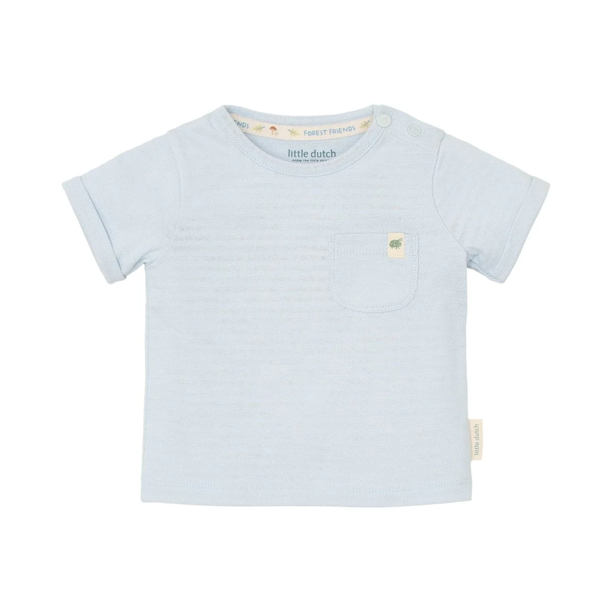 T-shirt korte mouw blauw Baby Blue
