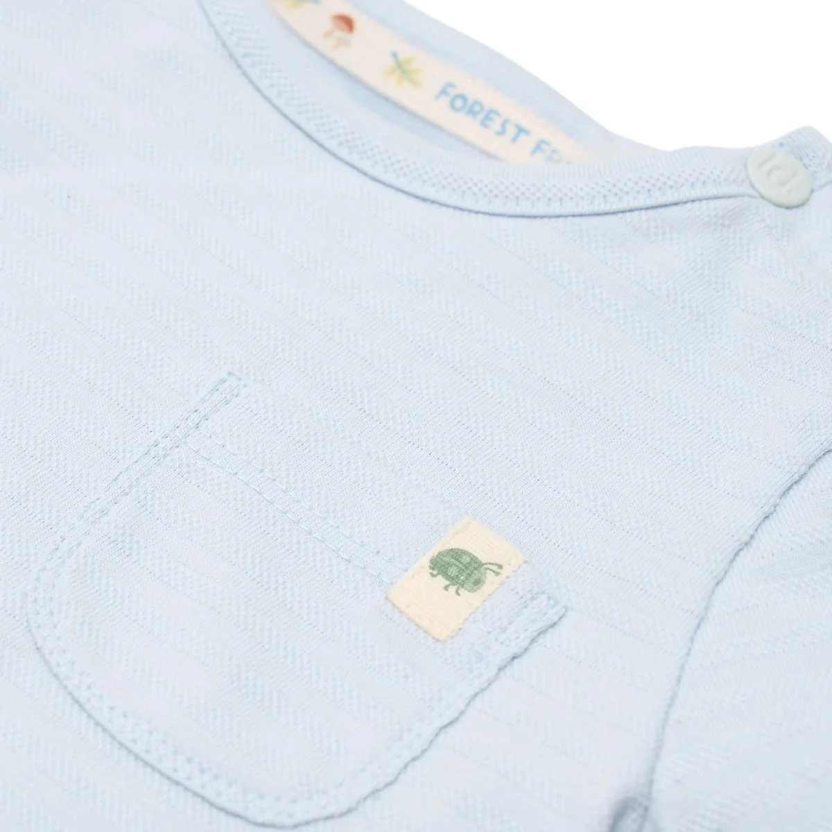 T-shirt korte mouw blauw Baby Blue - Image 3