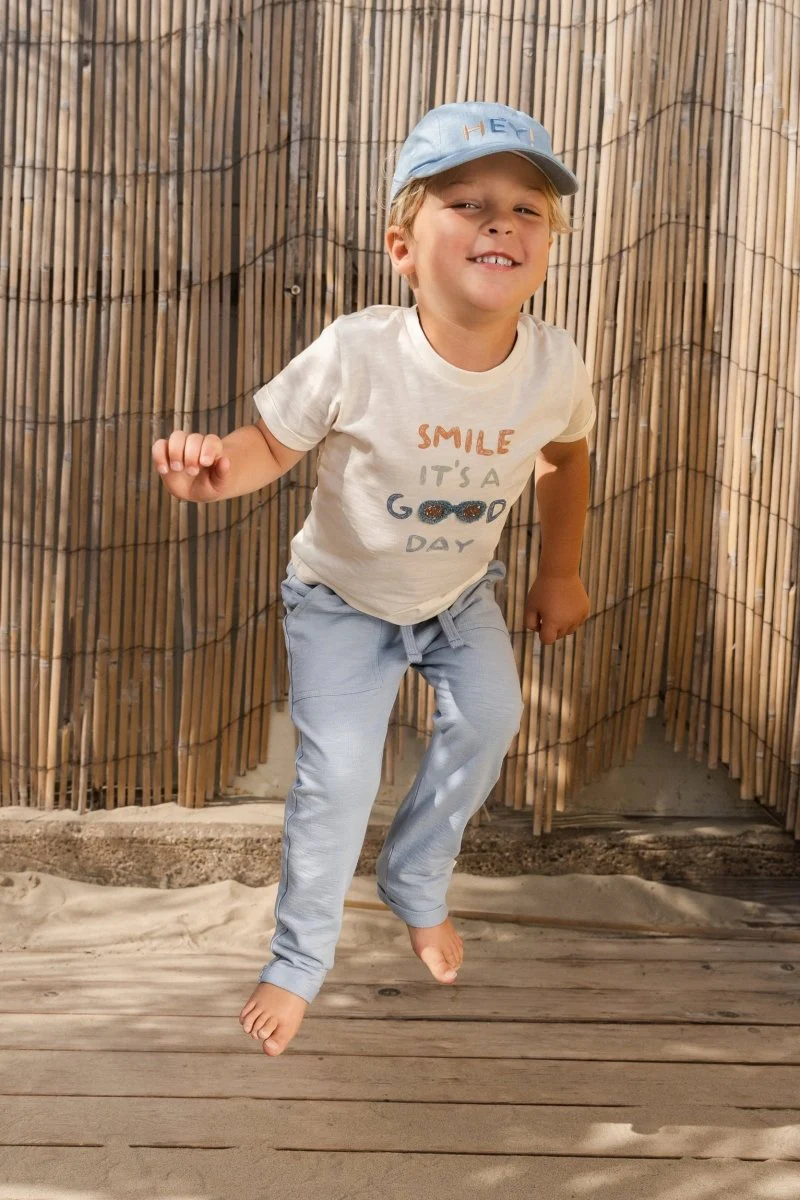 T-shirt korte mouw Creme - Image 16
