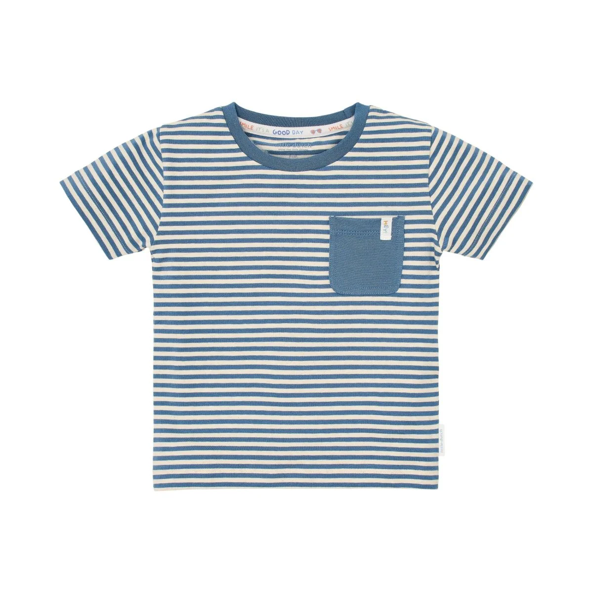 T-shirt korte mouw Indigo Sand Stripe