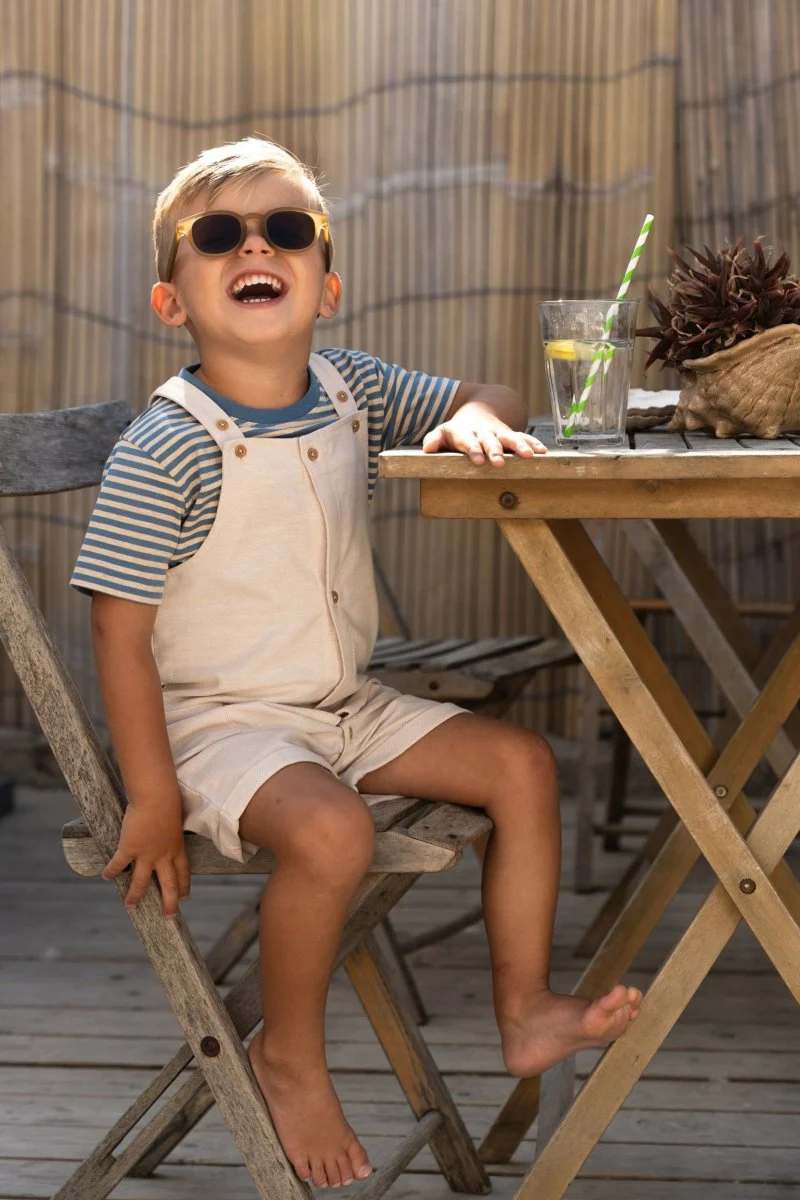 T-shirt korte mouw Indigo Sand Stripe - Image 4