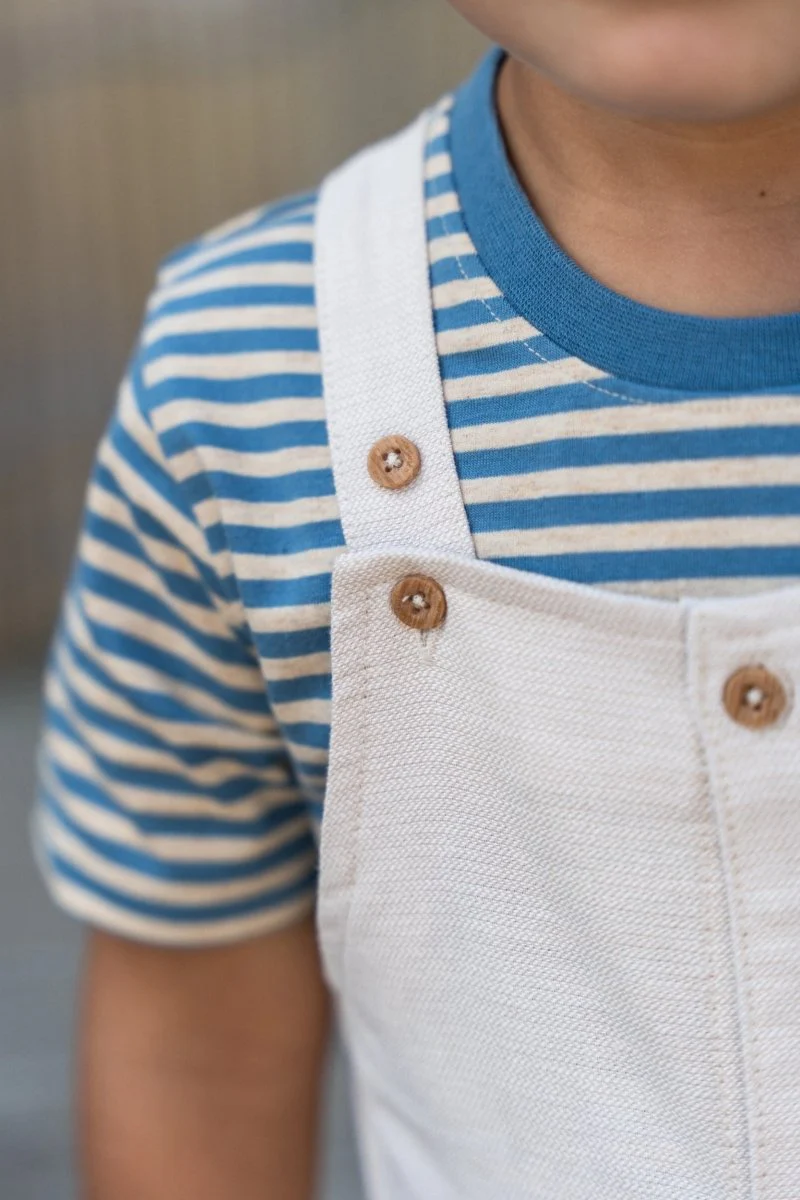 T-shirt korte mouw Indigo Sand Stripe - Image 9